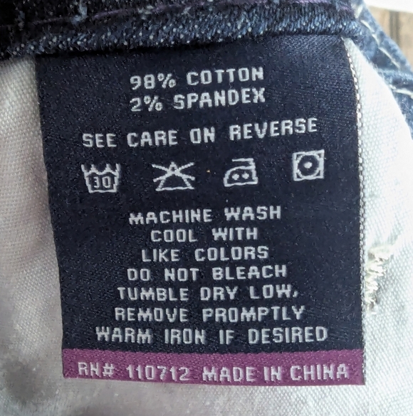 Vigoss The New York Slim Boot Size 7/8 Jeans Bling Pockets - Picture 13 of 15